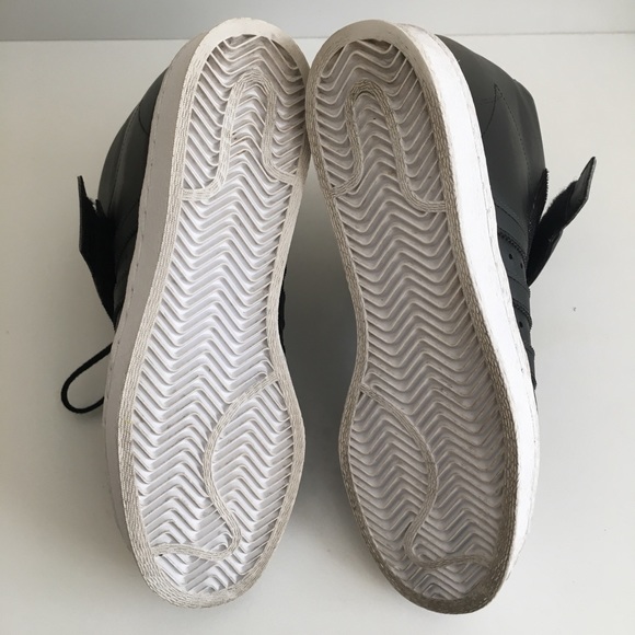 Adidas Superstar Up Strap Black White Hidden Wedge Sneaker Women’s 10 S81350 - Picture 8 of 11